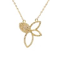 گردنبند طلا طرح گل N012