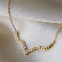گردنبند طلا نگین دار کد N001
