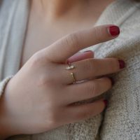 انگشتر طلا نگین دار کد R012