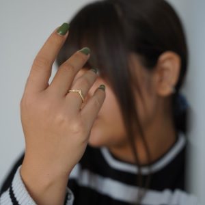 انگشتر طلا نگین دار کد R020