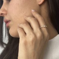انگشتر طلا نگین دار کد R029