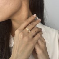 انگشتر طلا نگین دار کد R030