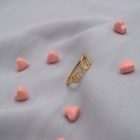 انگشتر طلا طرح Love کد R056
