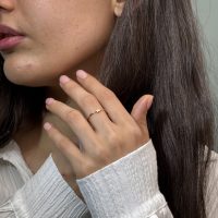 انگشتر طلا طرح ستاره کد R045