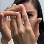انگشتر طلا طرح شاخ گوزن کد R049