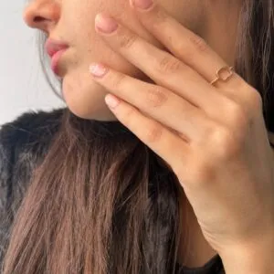 انگشتر طلا طرح مربع کد R060