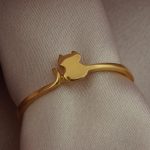 انگشتر طلا طرح گربه کد R044