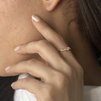 انگشتر طلا نگین دار کد R042