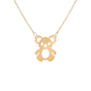 گردنبند-طلا-طرح-خرس-کد-n087 گردنبند طلا طرح خرس کد N087