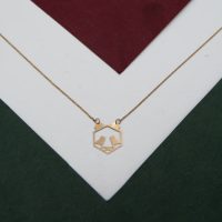 گردنبند طلا طرح خرس کد N088