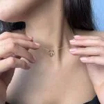 گردنبند طلا طرح خرس کد N088
