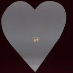 گردنبند طلا طرح قلب کد N085