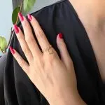 انگشتر طلا تیفانی طرح قلب کد R063