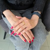 انگشتر طلا طرح طناب کد R071