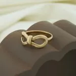 انگشتر طلا طرح پاپیون کد R070
