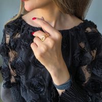 انگشتر طلا طرح پاپیون کد R070