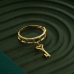 انگشتر طلا طرح کلید کد R068