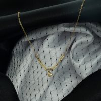 دستبند طلا طرح اشک کد B038