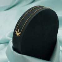 دستبند طلا طرح برگ کد B034