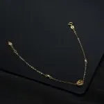 دستبند طلا طرح حلقه کد B045