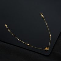 دستبند طلا طرح حلقه کد B045