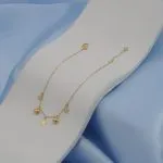 دستبند طلا طرح قلب و ستاره کد B042
