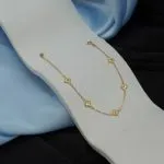 دستبند طلا طرح ونکلیف کد B045