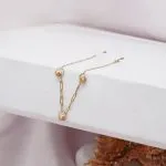 دستبند طلا گوی دار کد B043