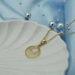 پلاک طلا دایره ایی کد P035