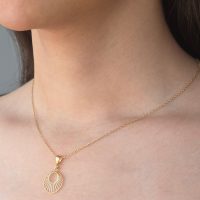 پلاک طلا دایره ایی کد P035