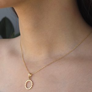 پلاک طلا دایره ایی کد P043