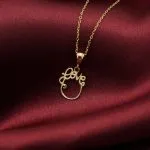 پلاک طلا طرح love کد P037