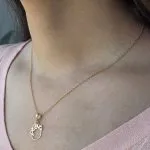 پلاک طلا طرح love کد P037