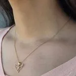 پلاک طلا طرح بال کد P057