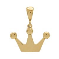 پلاک طلا طرح تاج کد P047