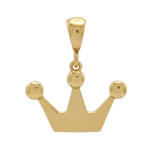 پلاک طلا طرح تاج کد P047