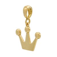 پلاک طلا طرح تاج کد P047