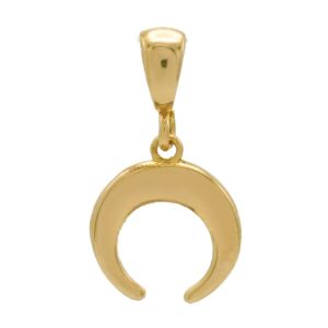 پلاک طلا طرح هلال ماه کد P063