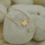 گردنبند طلا طرح دندان کد N150
