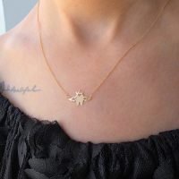 گردنبند طلا طرح دندان کد N150