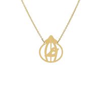 گردنبند طلا طرح قفس کد N145
