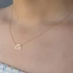 گردنبند طلا طرح ماشین کد N158