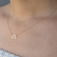 گردنبند طلا طرح ماشین کد N158
