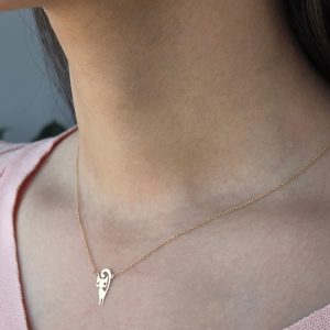 گردنبند طلا طرح گربه کد N130