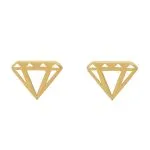 گوشواره طلا طرح الماس کد E019