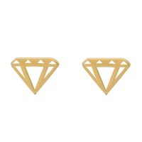 گوشواره طلا طرح الماس کد E019