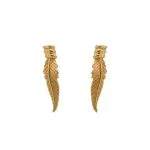 گوشواره طلا طرح برگ کد E022