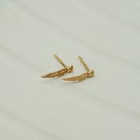 گوشواره طلا طرح برگ کد E022