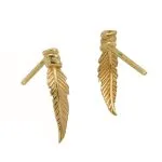 گوشواره طلا طرح برگ کد E022