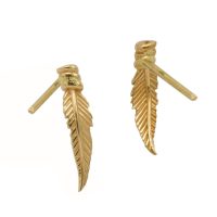 گوشواره طلا طرح برگ کد E022